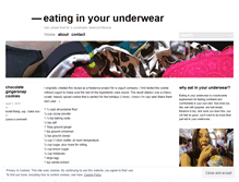 Tablet Screenshot of eatinginyourunderwear.com